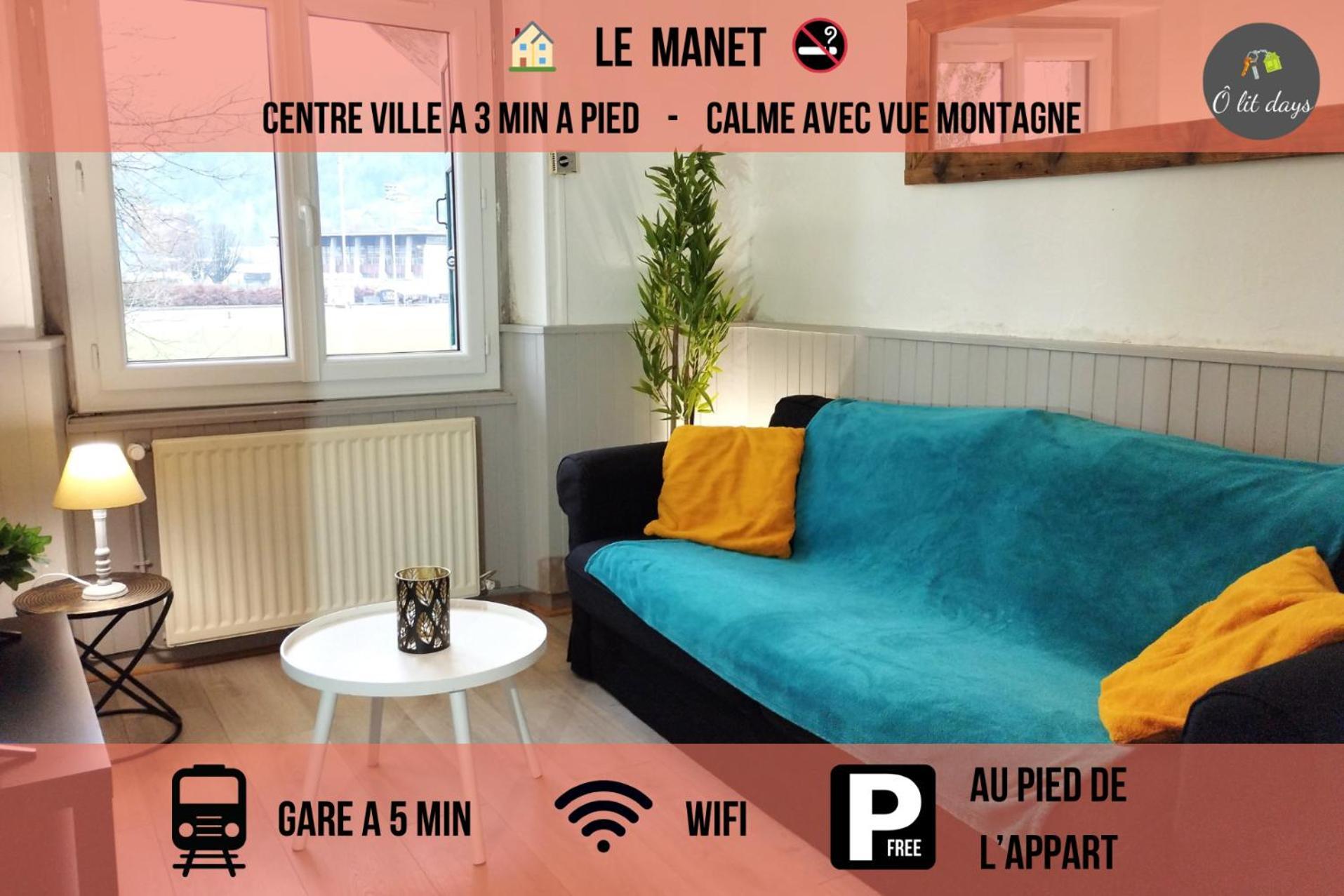 Le Manet - Appartement Proche Centre Ville - Parking Gratuit Бонвил Екстериор снимка